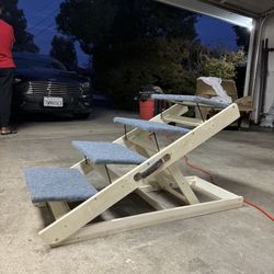 Helpful Sturdy Adjustable Dog Stairs