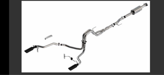 Borla ATAK duo exhaust system w/ black chrome tips, rear exit
