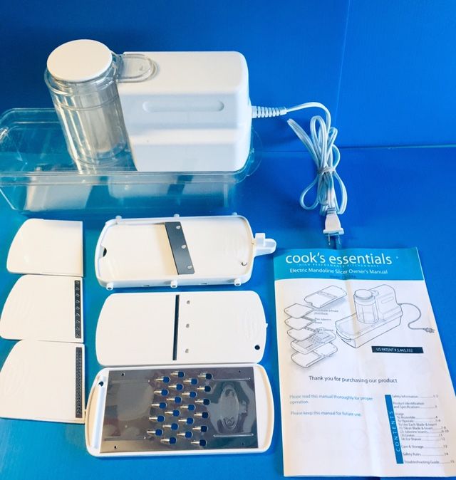 Cook’s Essentials Electric Mandoline Grater Food Slicer Model Z3028A Like New