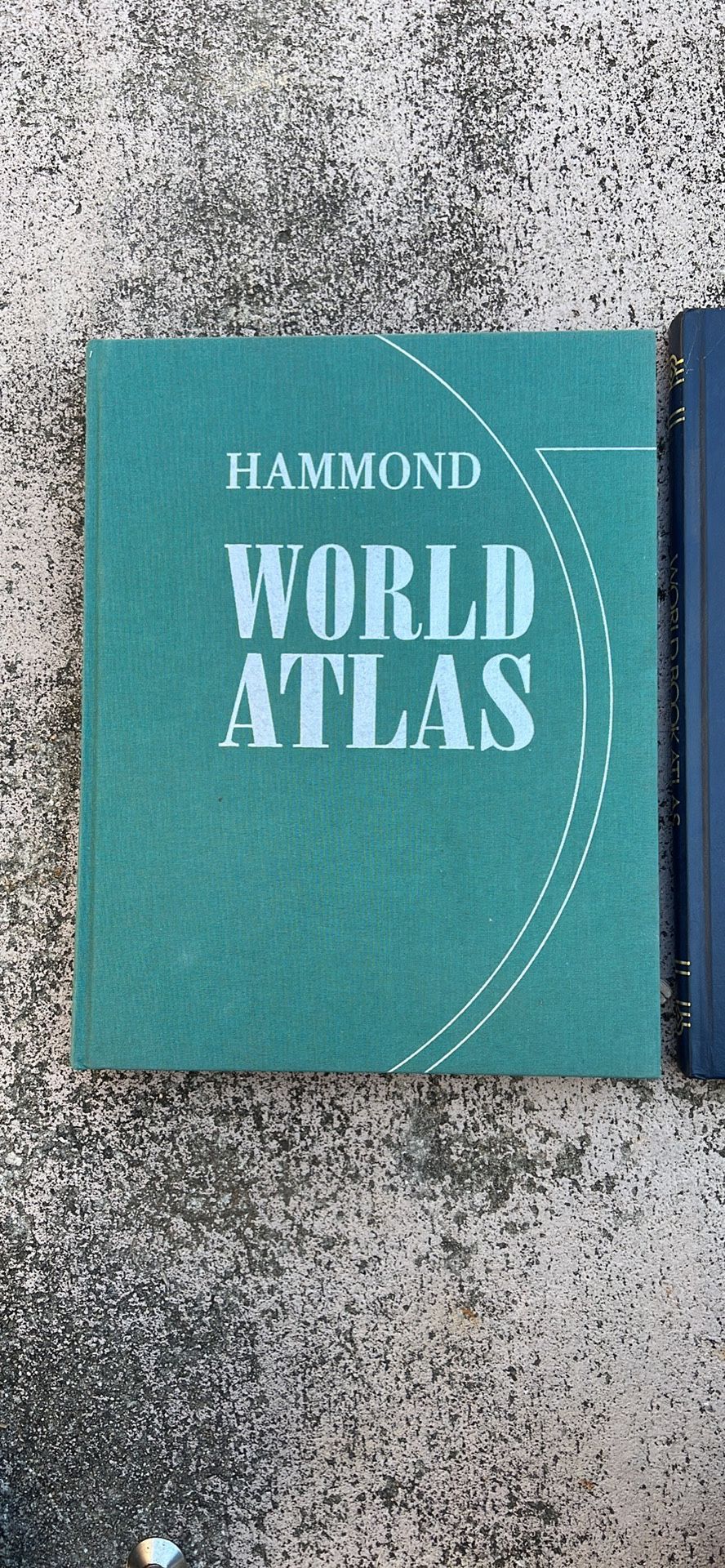 2 Vintage World Atlas’s Hammond World Book 