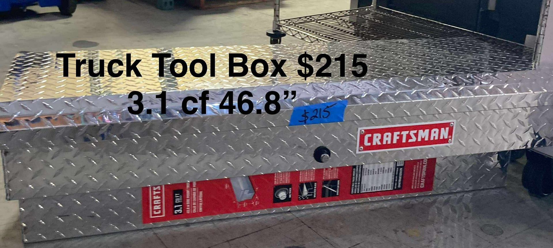 Craftsman Truck Tool Box 3.1 Cu. Ft. 46.8in