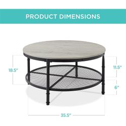 Round Wood Coffee Table