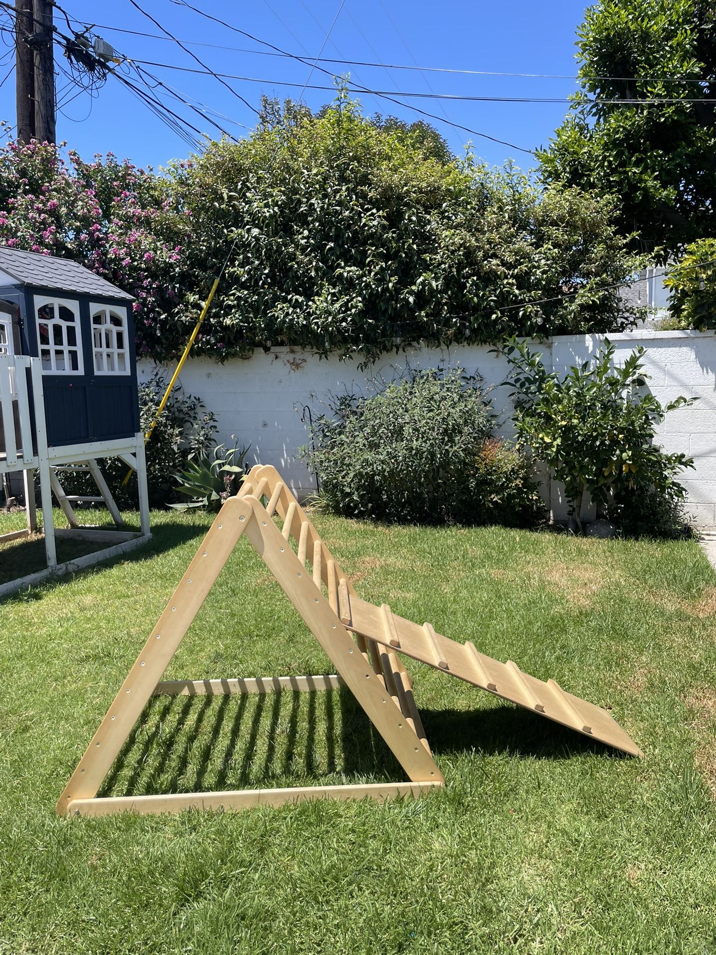 Pikler Triangle - 4 Feet Tall & Reversible Slide Ladder