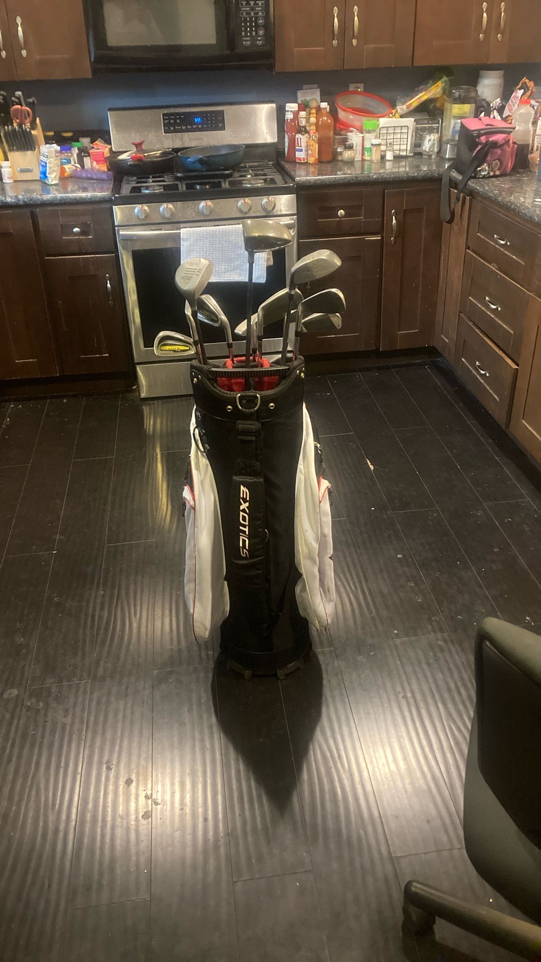 Golf Men’s RH Spaulding w/Exotics Divider Cart Bag