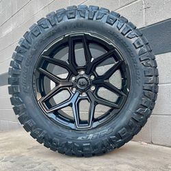 On-Sale Fuel 20x10 6x139.7 Wheels & NITTO 33x12.50-20 Ridge Grappler Tires .We Finance..