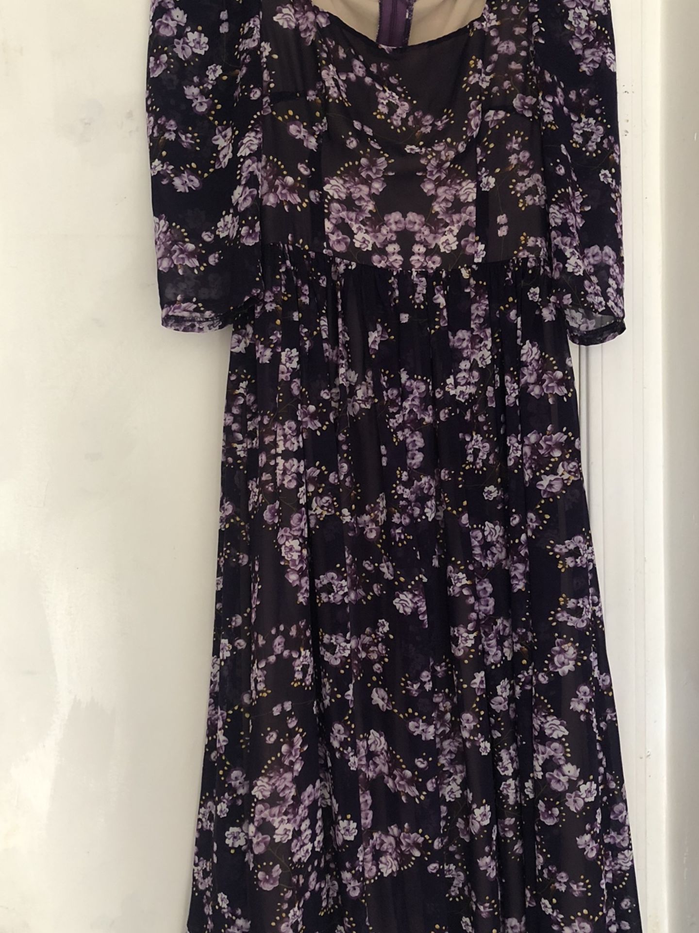 Purple Floral Dress , Size S-M , In Great Condition .pick Up Near Story Rd And King Rd SJ CA 95122