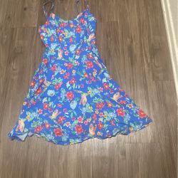 Blue Floral Dress Old Navy