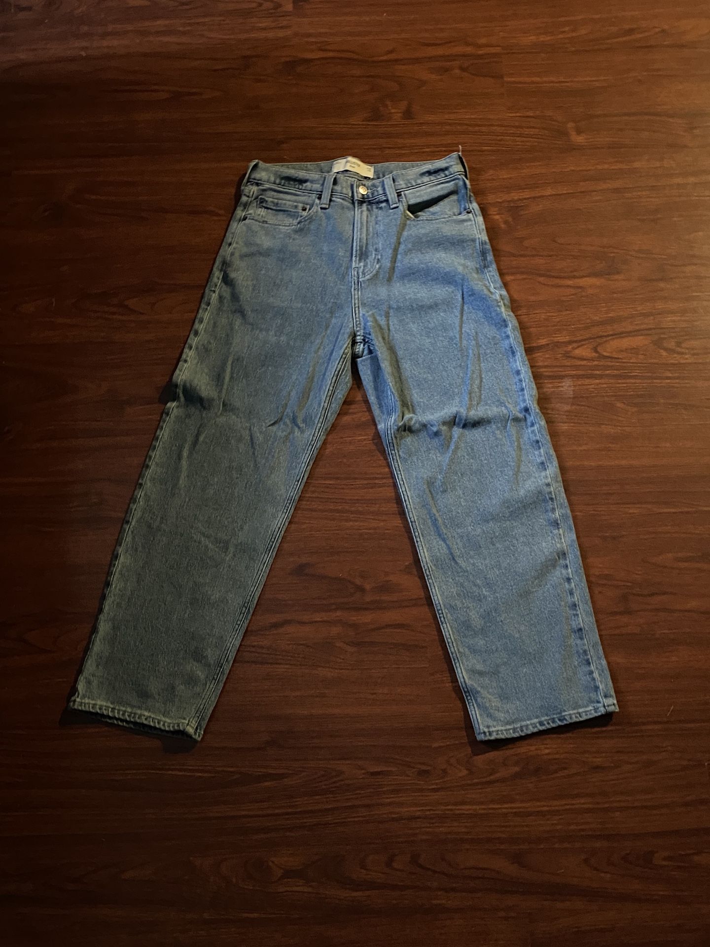 Classic Blue Baggy Denim Jeans