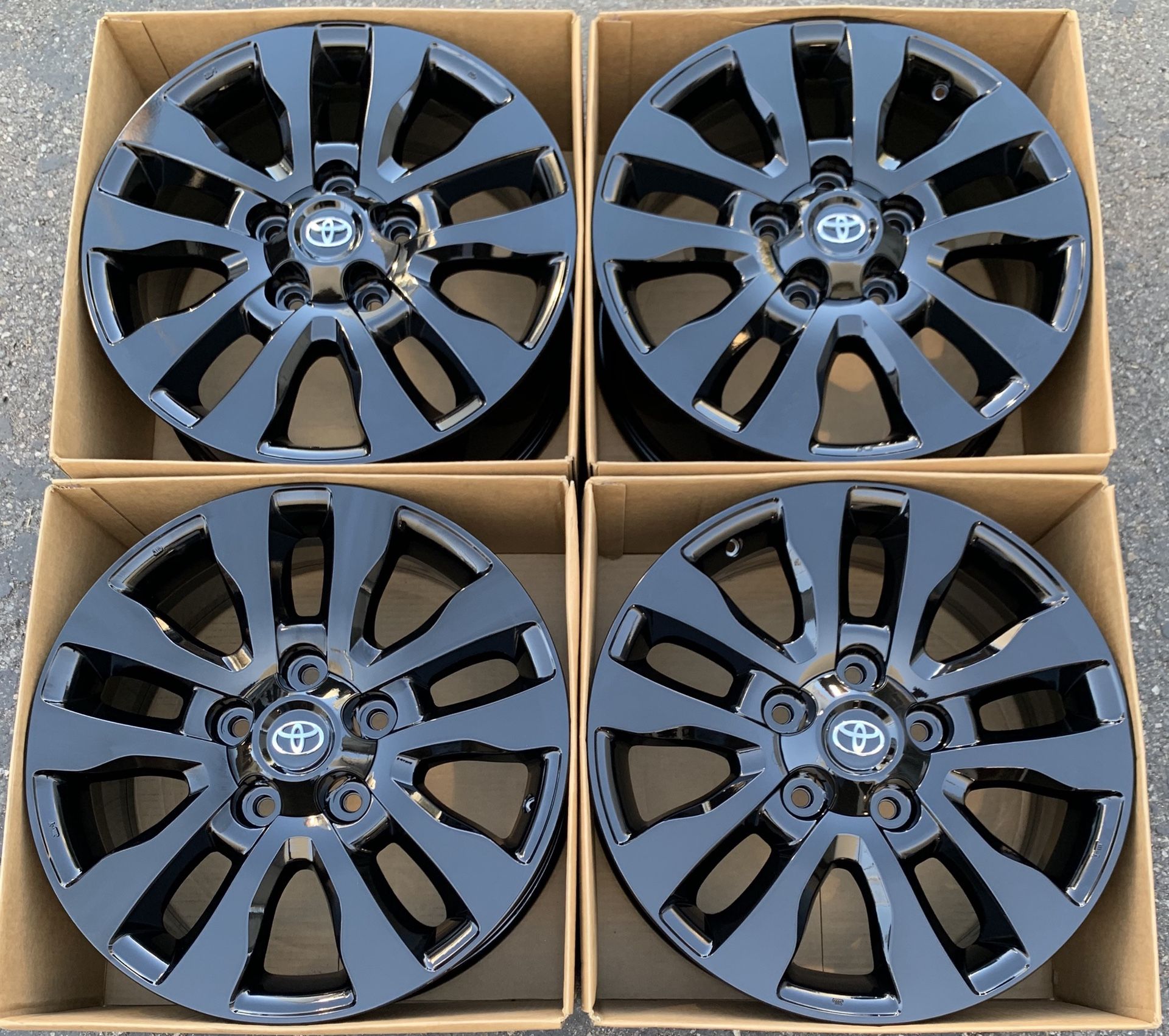 20” Toyota Tundra factory wheels rims gloss black new
