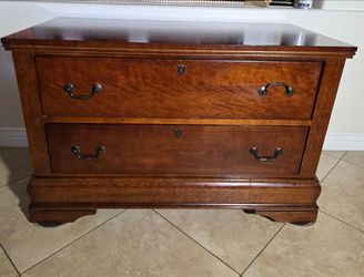 Cherry Wood two Drawer Chest