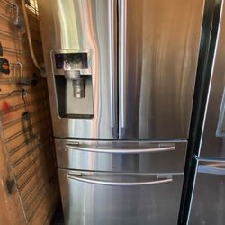 SAMSUNG REFRIGERATOR 4 DOORS, STAINLESS STEEL ✅$599✅FREE SHIPPING AND INSTALLATION 