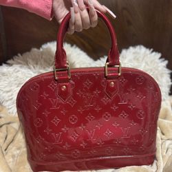 Original LV Alma PM Monogram Vernis Handbag