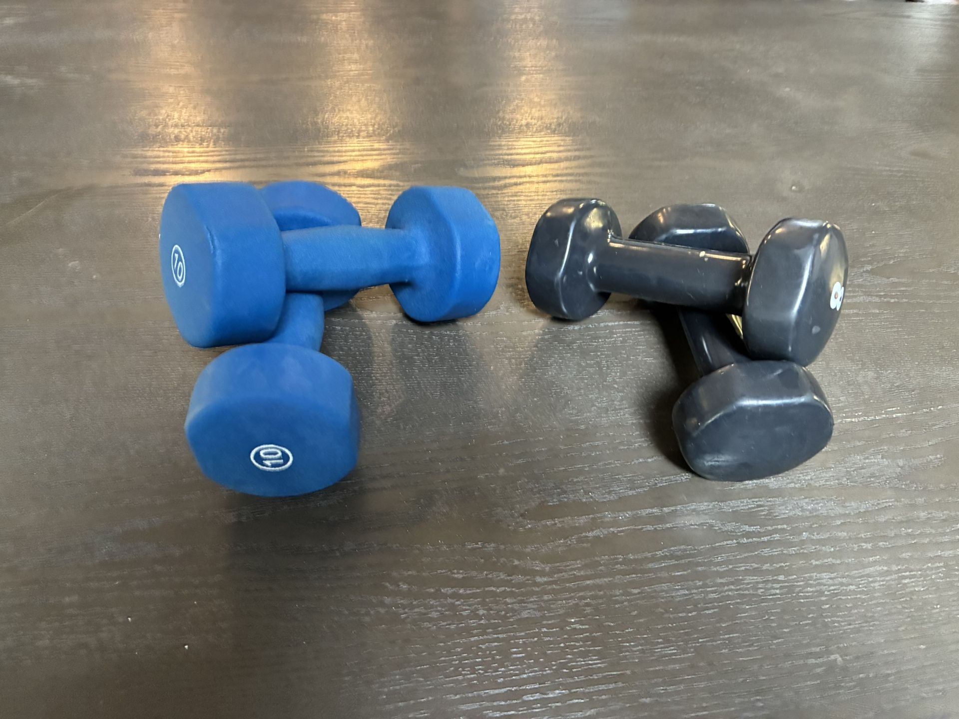 Dumbbells 10lbs And 8 Lbs