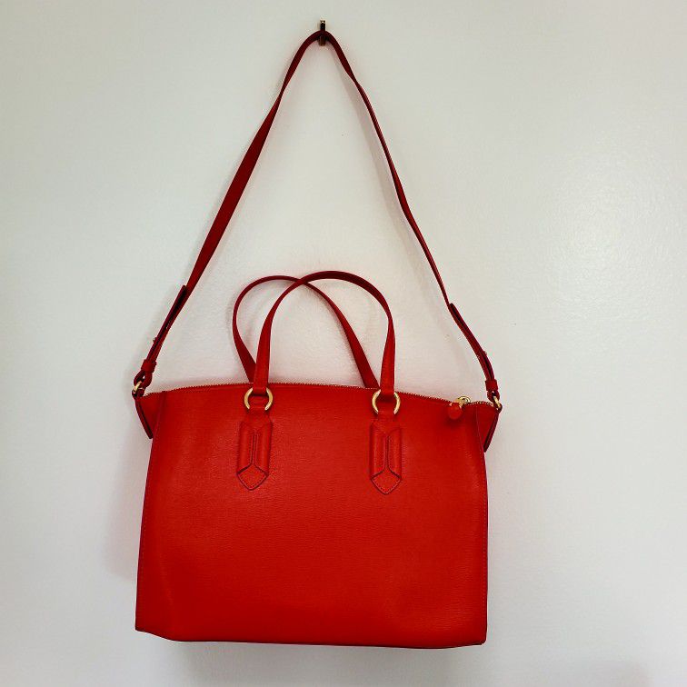 Wig gras Plenaire sessie RALPH LAUREN TATE CONVERTIBLE RED LEATHER BAG for Sale in Downey, CA -  OfferUp