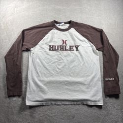 Vintage Hurley Men’s Size M White T Shirt 2000s Y2k Surf Skateboarding #2A