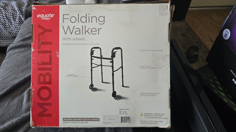 Black Folding Walker