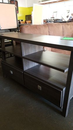 65" tv stand Gray finish only 259
