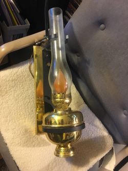 Antique John Scott Made in England Reproduction Oil Lamp