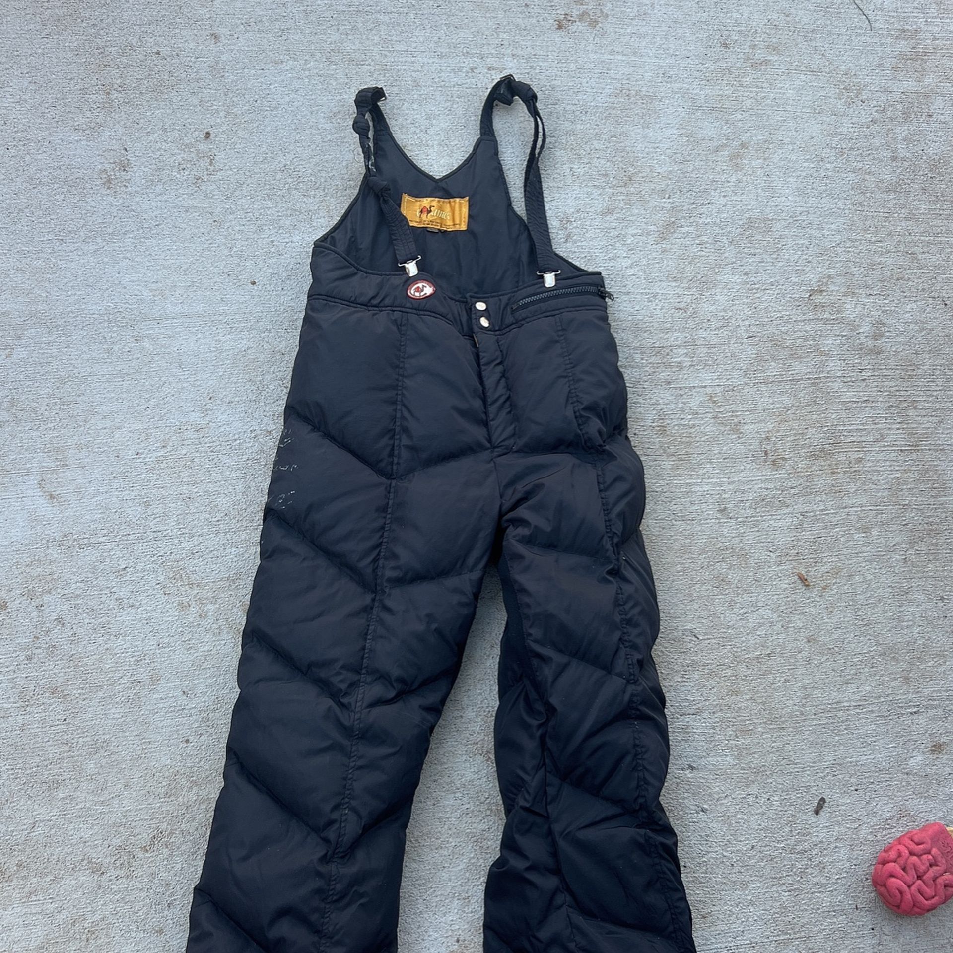 Vintage Camel Ski Bibs