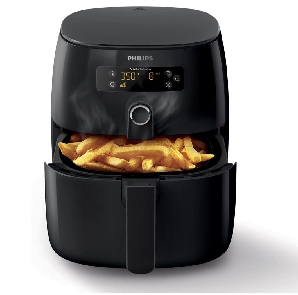 Philips Airfryer, Avance Turbo Star, Digital, Black, HD9641/96
