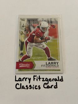 Larry Fitzgerald Arizona Cardinals Hall of Fame WR Classics Card.