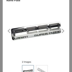 Ford F-250 Lariat Super Duty OEM Badge