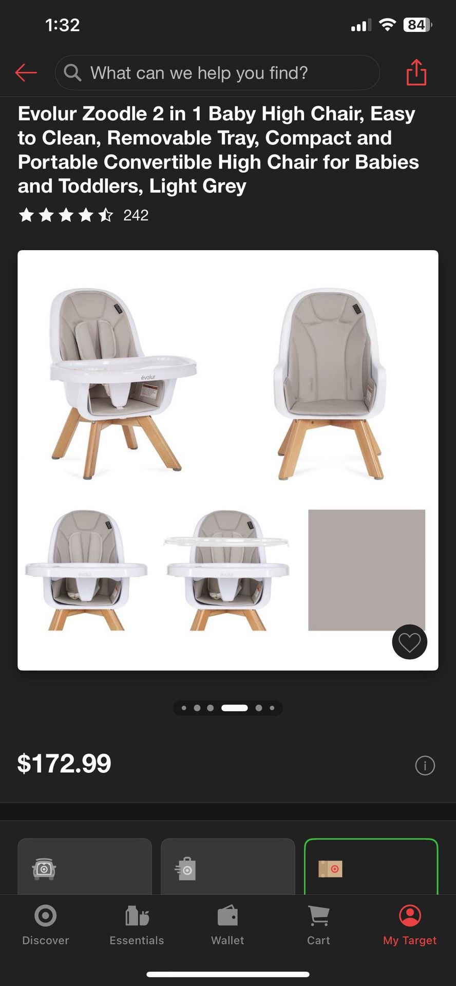 Brand new Evolur Zoodle 2 in 1 Baby High Chair