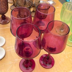 Pink Wine Glasses