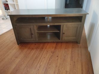 Grey wood table