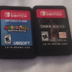 Dark Souls, Mario Rabbids Nintendo Switch Games