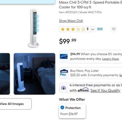 Max chill evaporative air cooler