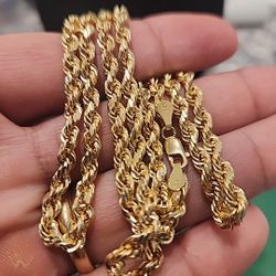 18K Gold Rope Chain