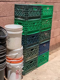 Milk Crates Vinyl Records Storage Boxes Containers