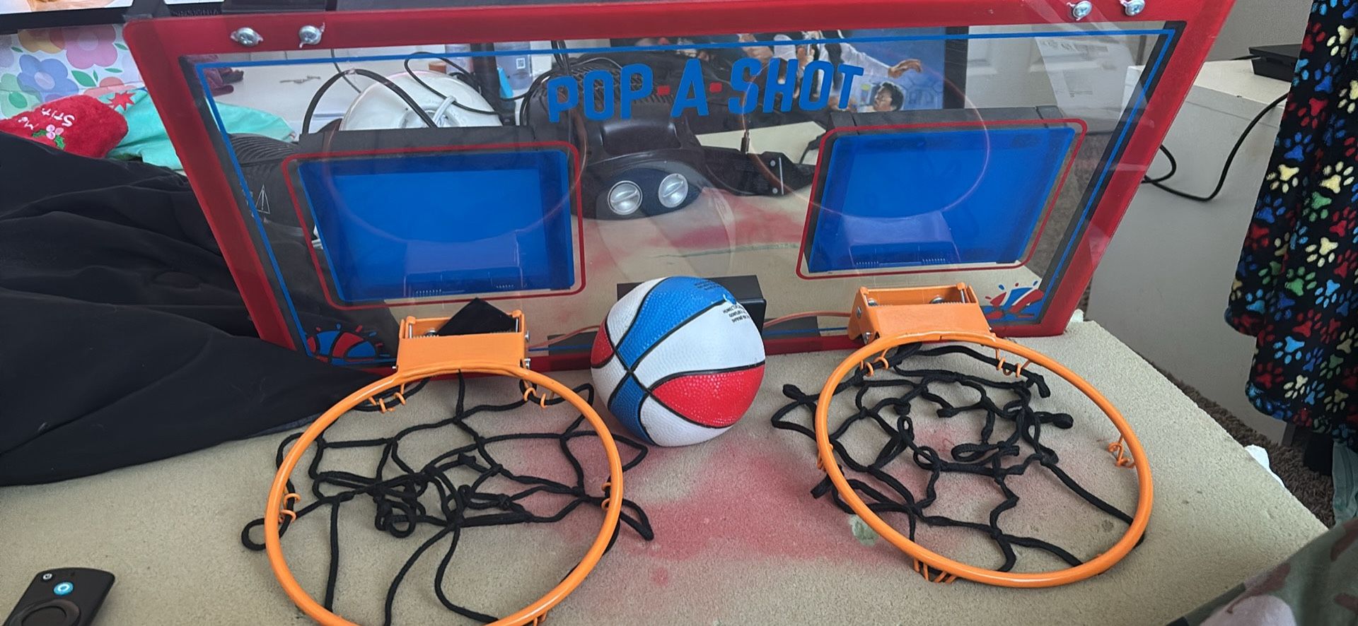 Door Attached Basketball Hoop With 1 Basketball 
