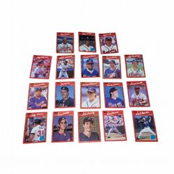 Donruss 90 Baseball Cards Braves Set  Of 18 Cards- Some with Errors- Collection 