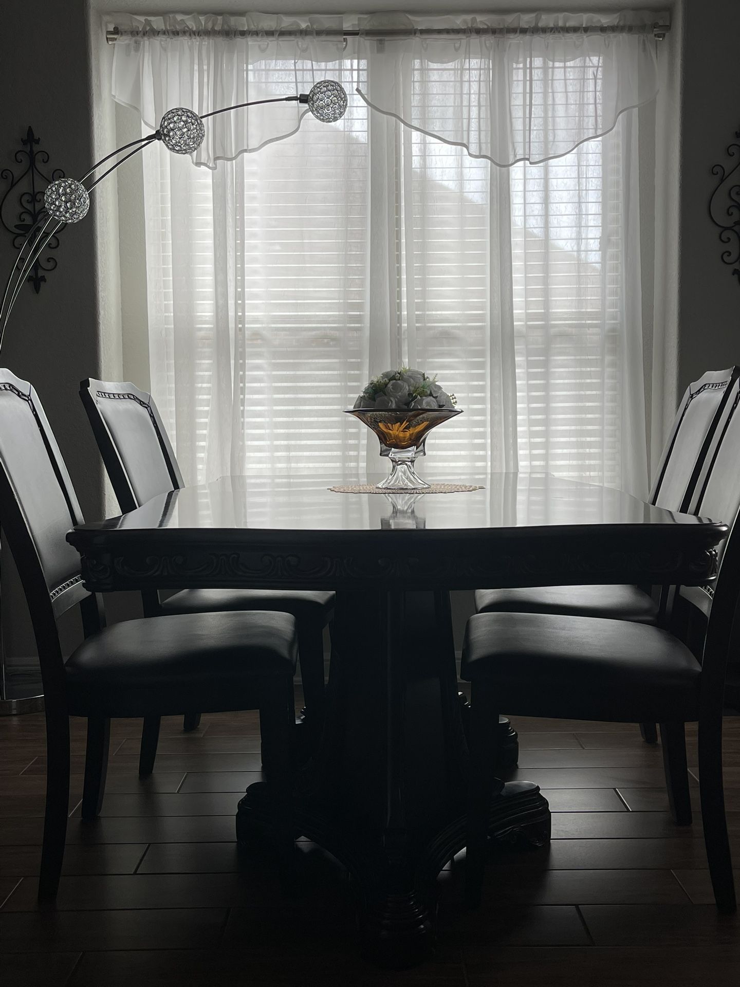 Breakfast Dining Table With Four Chairs