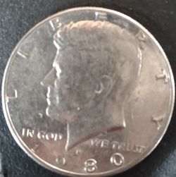 1980 JFK Half Dollar Collectable Coin!!!
