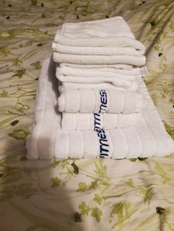 24 hour fitness towel set of 8 100% cotton