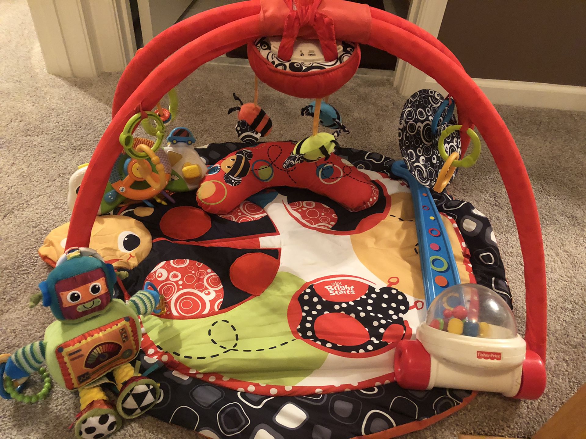 Collection of baby toys