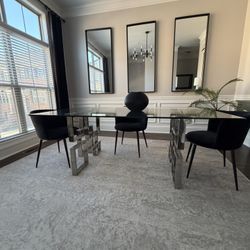 Glass Top Dinning Table 