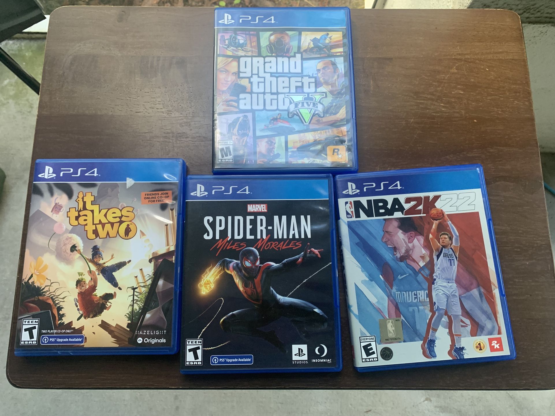 🎮 PS4 Game Lot – GTA V, Spider-Man, It Takes Two, NBA 2K22