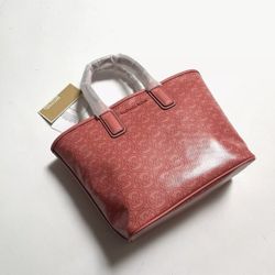 NWT Original Michael Kors Jodie Small Logo Jacquard Tote Bag Grapefruit Pink