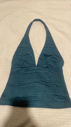 Dark teal/navy  Halter Crop Top size medium