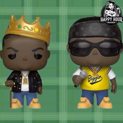 Notorious BIG Funko Pop Vinyl Set Of 2 Brand New In Box 77 & 78
