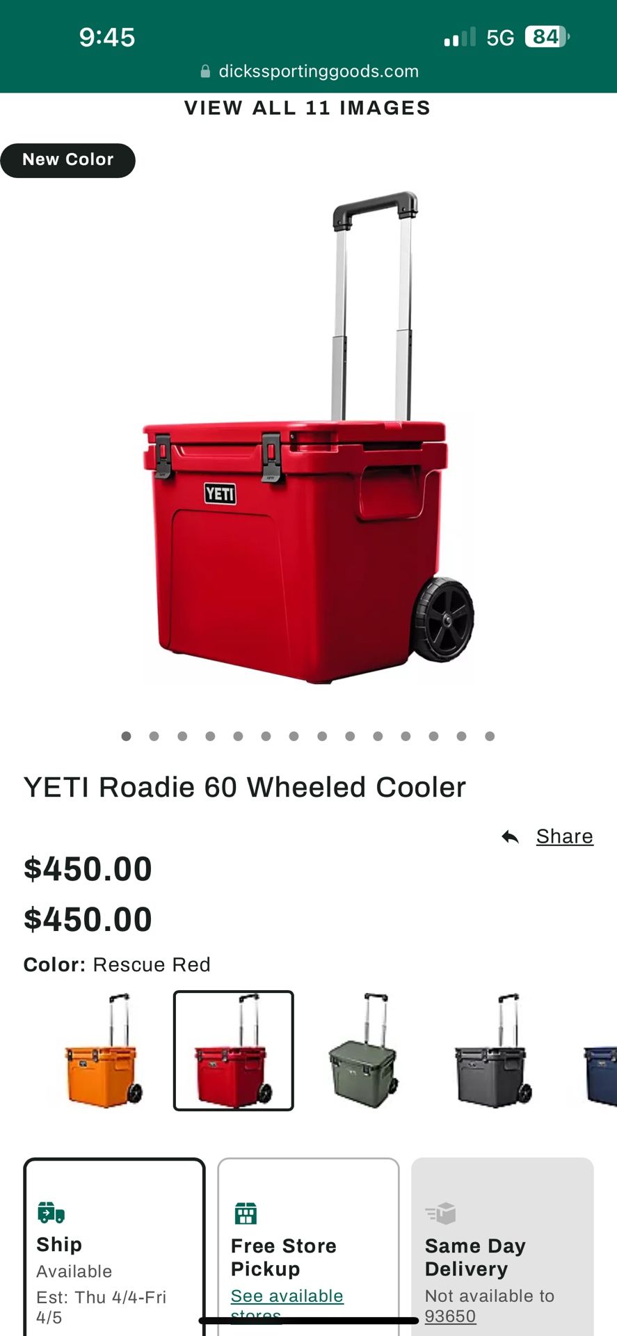 Yeti Cooler 