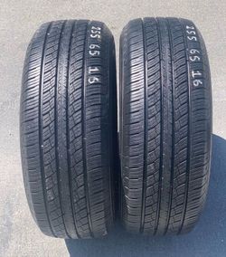 (TWO) TIRES - WESTLAKE P255 65 16