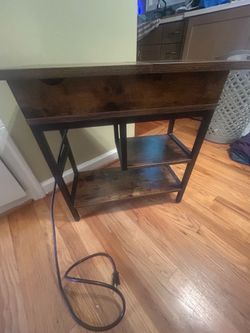 End Table with hidden outlets and USBs