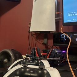 PS5 Disc Edition Bundle — 2 Controllers + Astro A40 Headset