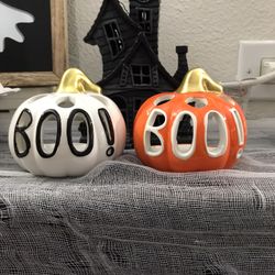 BOO Ceramic Tealight Each