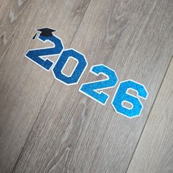 White & Blue Glitter